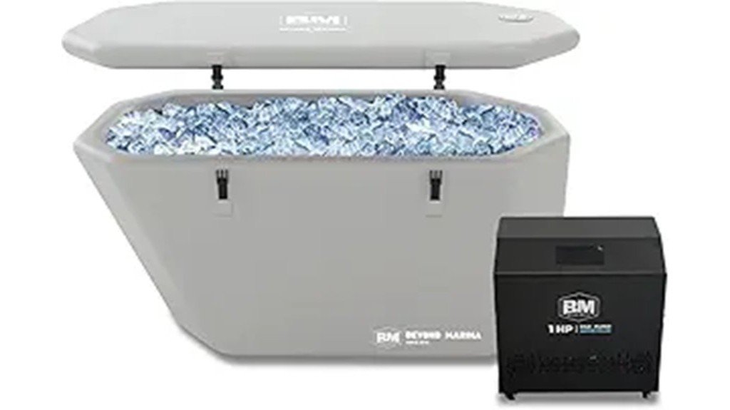 chilled slanted edge plunge tub