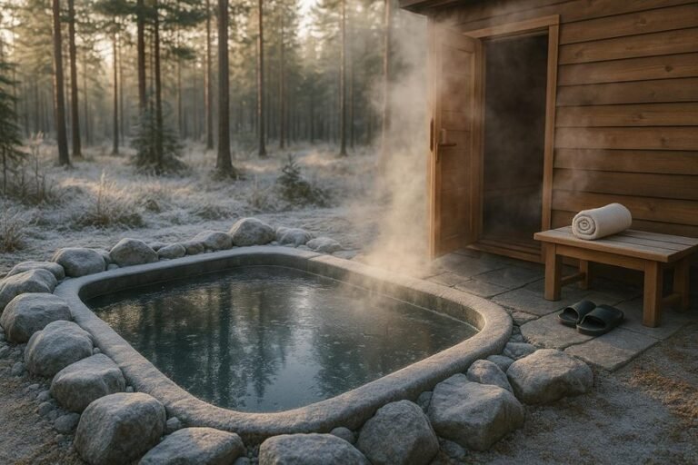 cold plunge and sauna