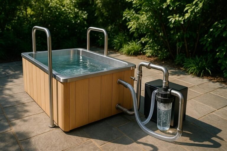 cold plunge filtration setup