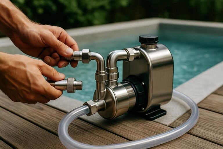 install cold plunge pump