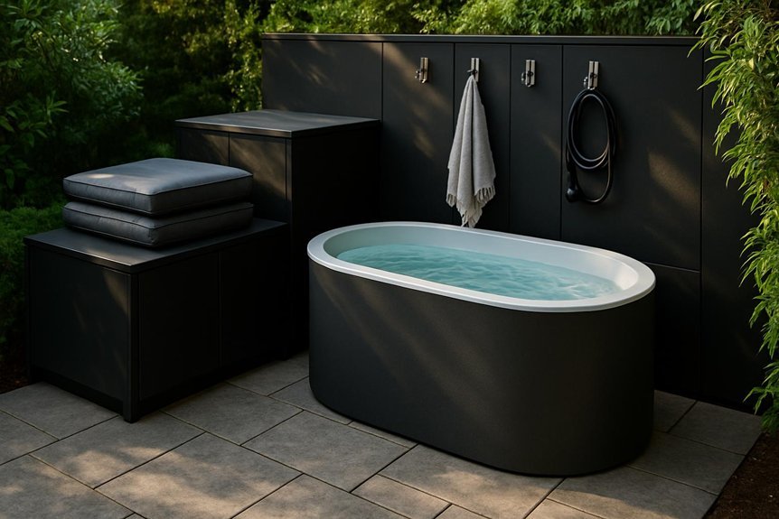 outdoor tub weather protection