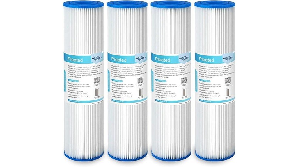 pleated polyester water filters